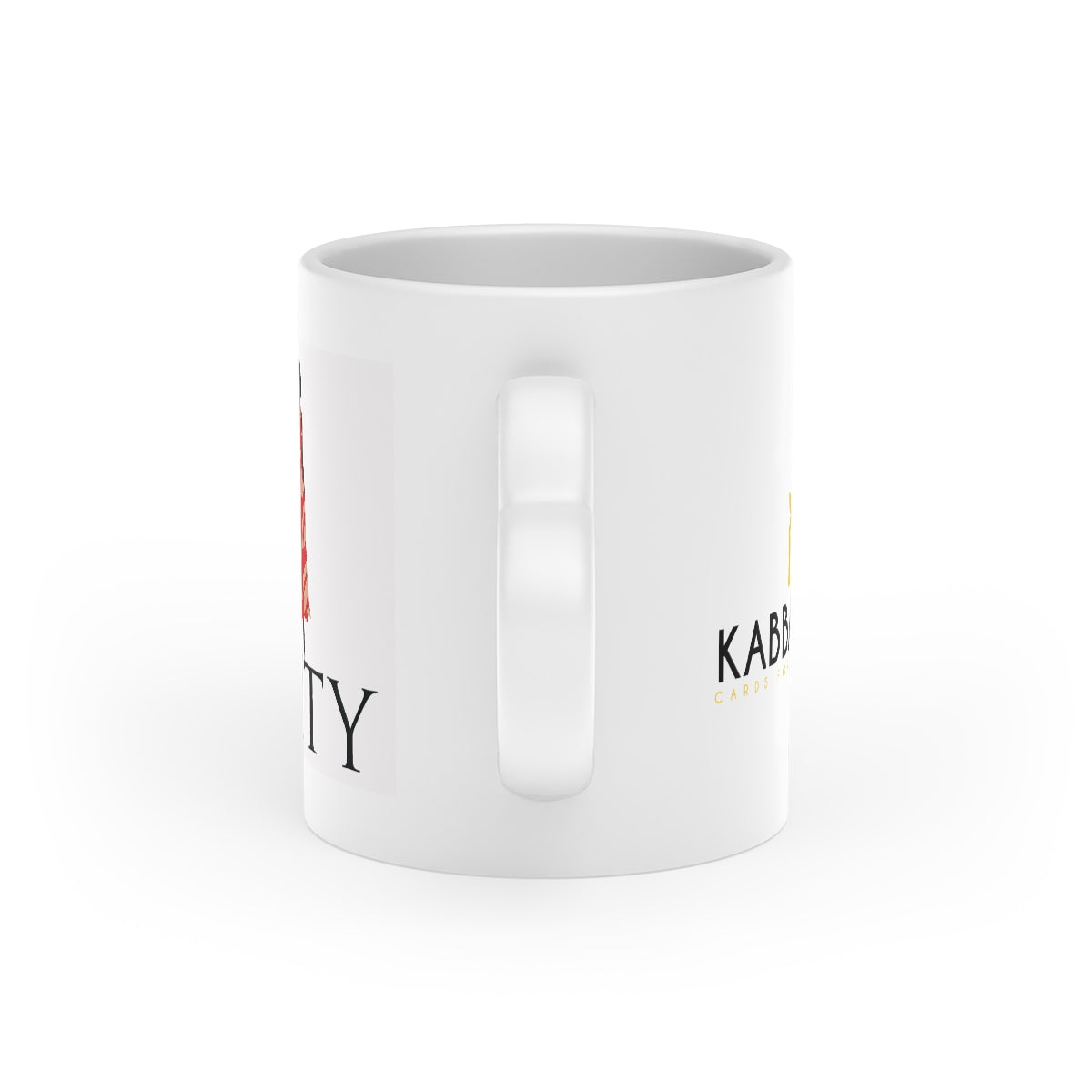 "Sis" Crimson and Cream Heart-Shaped Mug