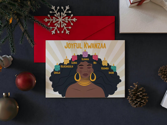 "Kwanzaa Queen" Card