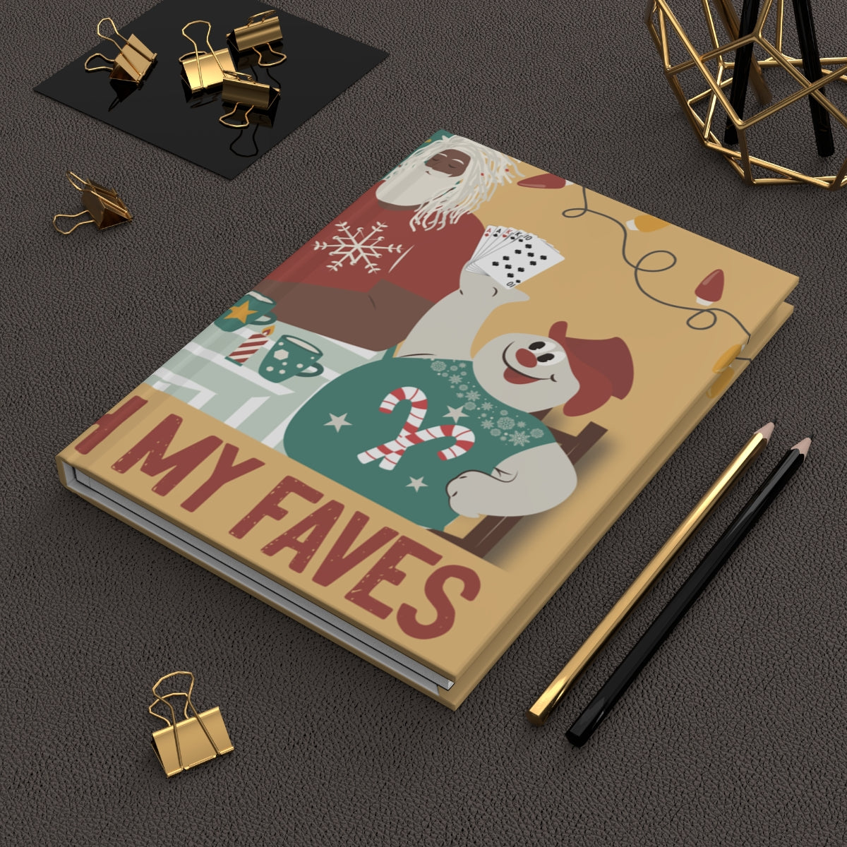 "Spades With My Faves" Hardcover Journal Matte