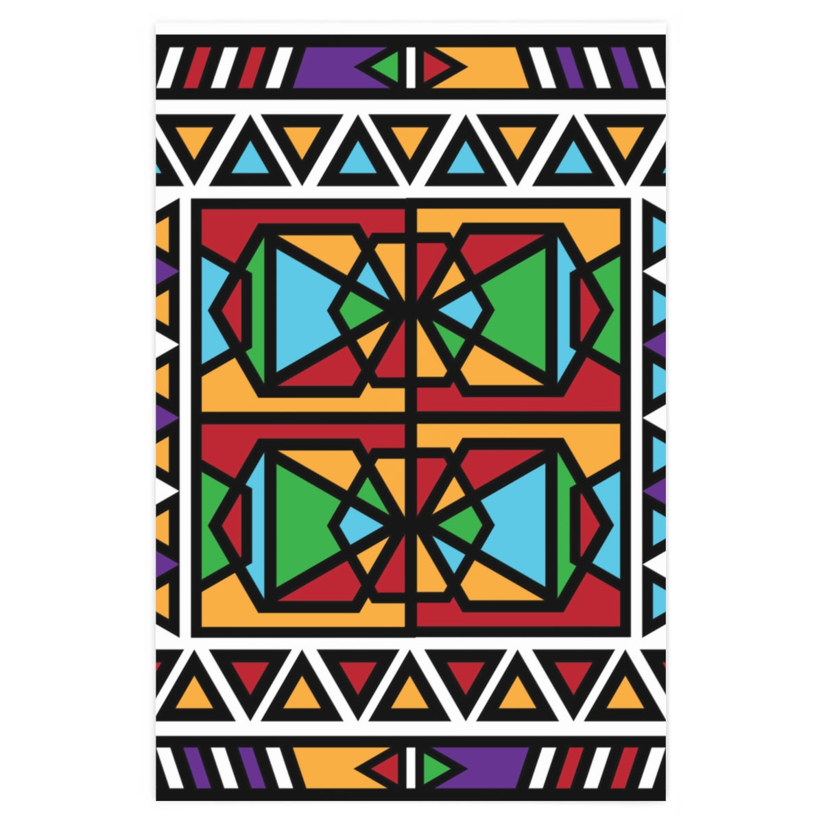 "Ndebele" Gift Wrapping Paper