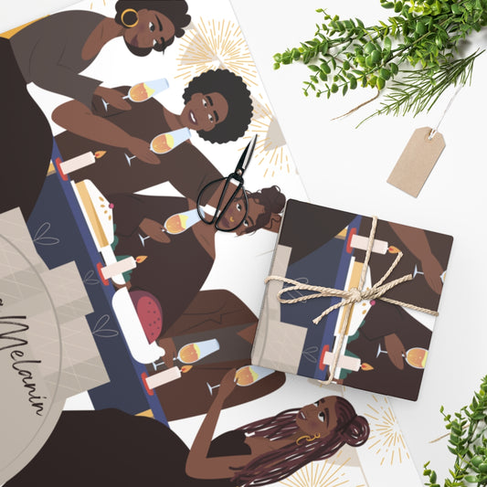 "Melanin" Wrapping Paper
