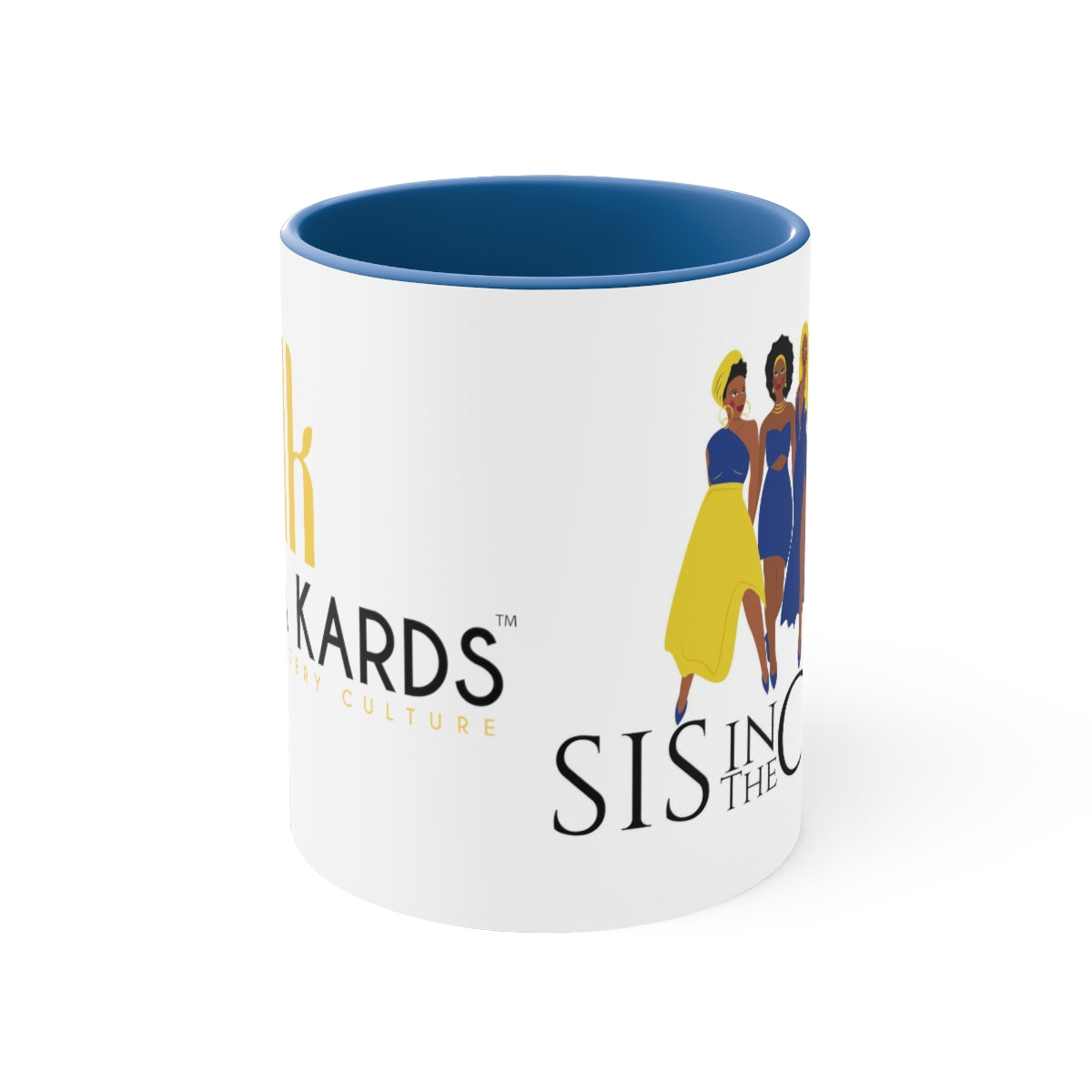 "Sis in the City" Sigma Gamma Rho Accent Coffee Mug, 11oz