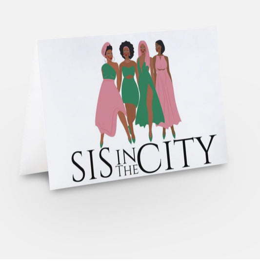 Sis In the City: "Pink and Green" AKA Card