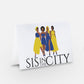 "Sis in the City" Blue and Yellow Card