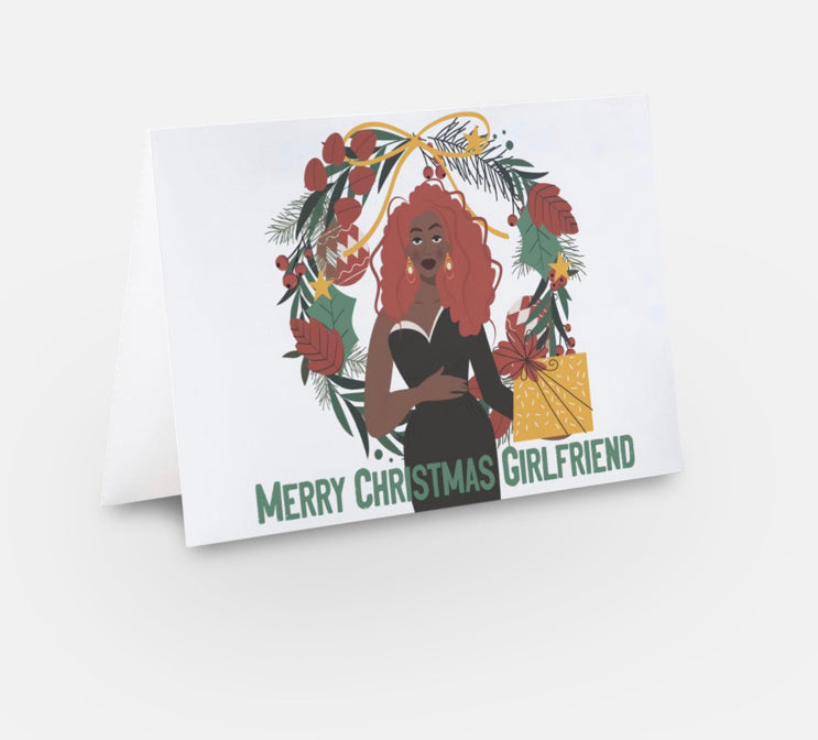 "Merry Christmas Girlfriend" Card